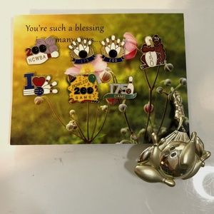 Vintage Collectible C. Sanders Bowling Brooches